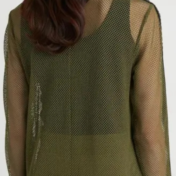 Karl Lagerfeld ParisLogo-Detail Mesh Bomber Jacket - Picture 4 of 12